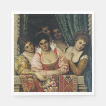 Lindas damas italianas em uma Balcony