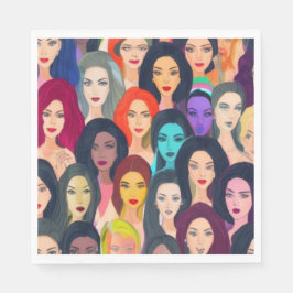 Guardanapo De Papel Lindas Mulheres