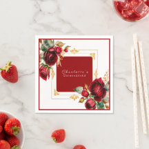 Lindas Rosas vermelhas Douradas Filigree Quinceañe