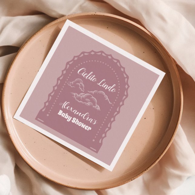 Guardanapo De Papel Lindo Cielito Mexicano, Cor-de-Rosa, (Criador carregado)