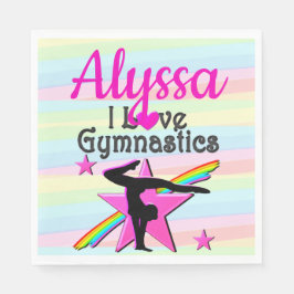 GUARDANAPO DE PAPEL LINDO EU AMO GINÁSTICO DESIGN