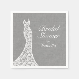 Guardanapo De Papel Linen Chá de panela Napkin