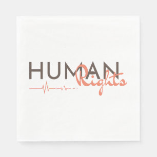 Guardanapo De Papel Linha de vida dos direitos humanos
