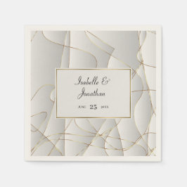 Guardanapo De Papel Linhas da Curva de ouro