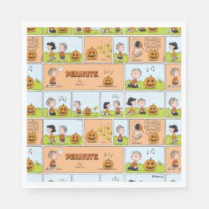 Guardanapo De Papel Linus & Lucy Cantando Jack-O-Lanterna