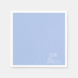 Guardanapo De Papel Lírio Azul Claro Sólido do Vale Personalizado