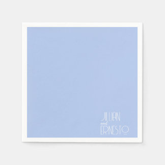 Guardanapo De Papel Lírio Azul Claro Sólido do Vale Personalizado