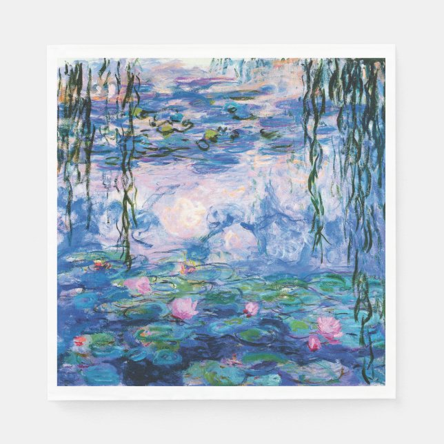 Guardanapo De Papel Lírios d'água de Claude Monet (Frente)