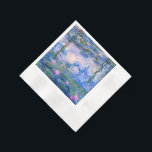 Guardanapo De Papel Lírios de água<br><div class="desc">Lírios d'água é uma série de mais de 200 pinturas a óleo pelo impressionista francês Claude Monet. Esta pintura,  completada em 1919,  apresenta tons de azul e rosa.</div>