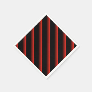 Guardanapo De Papel Listra diagonal preta e vermelho misturada