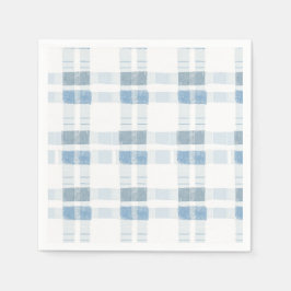 Guardanapo De Papel Listras Azuis Bebê Xadrez