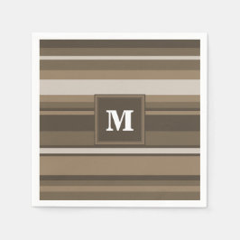 Guardanapo De Papel Listras castanhas