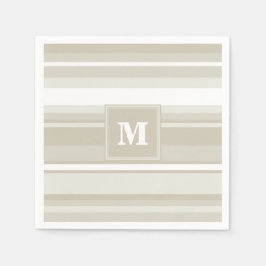 Guardanapo De Papel Listras de arenito monograma