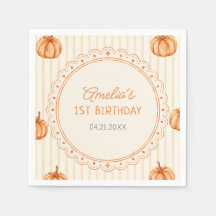 Listras de Outono Pequena Bomba Baby Shower