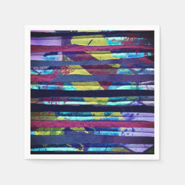 Guardanapo De Papel Listras metálicas