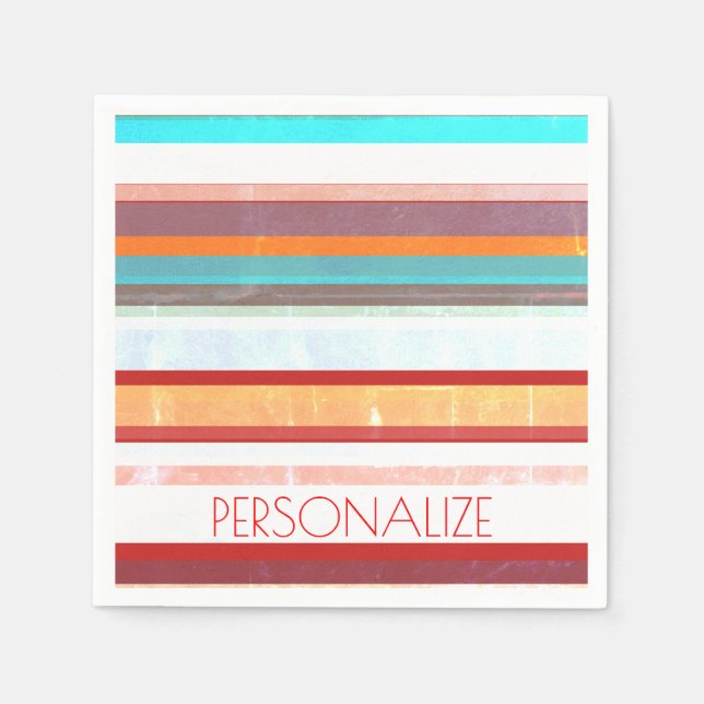 Guardanapo De Papel Listras Personalizadas (Frente)
