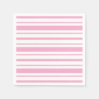 Guardanapo De Papel Listras Rosa e Branco