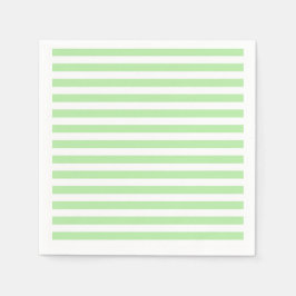 Guardanapo De Papel Listras verdes e brancas suaves
