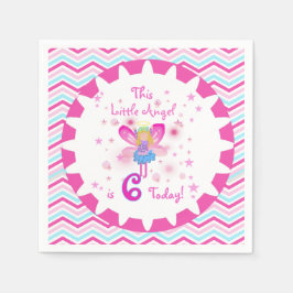 Guardanapo De Papel Little Angel 6 Birthday Paper Napkins