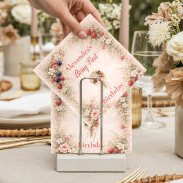 Guardanapo De Papel Little Berry Celebration 1st Birthday