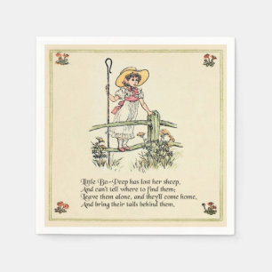 Guardanapo De Papel Little Bo-Peep: Clássico de Kate Greenaway Nursery