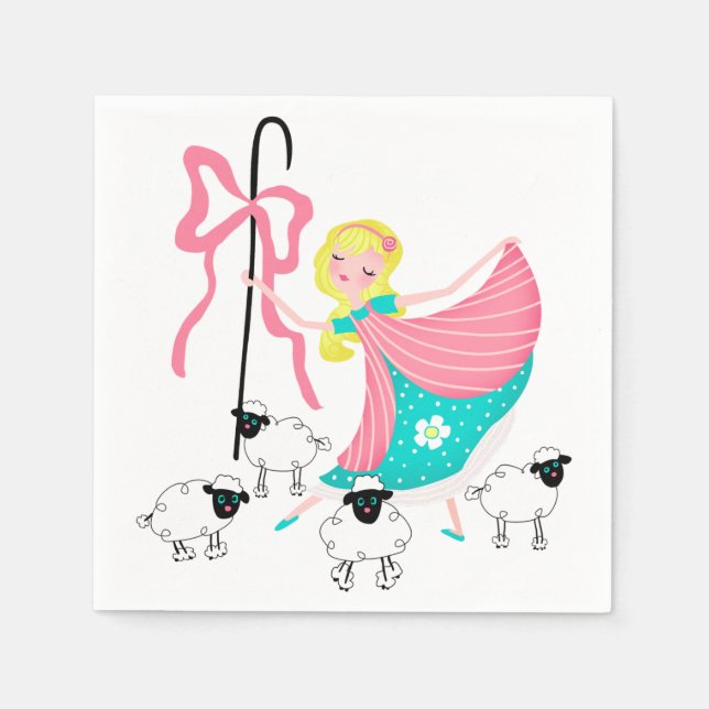 Guardanapo De Papel Little Bo Peep Napkins (Frente)