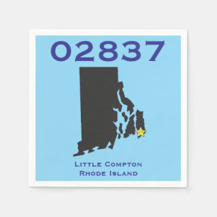 Guardanapo De Papel Little Compton, RI Zip Code - 02837 - Sakonnet, LC