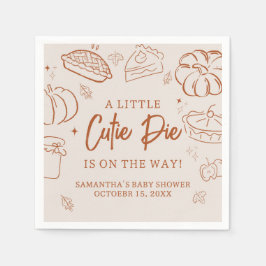 Guardanapo De Papel Little Cutie Pie Fall Baby Shower