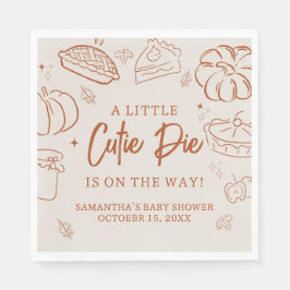 Guardanapo De Papel Little Cutie Pie Fall Baby Shower