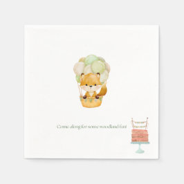 Guardanapo De Papel Little Fox Birthday Napkins