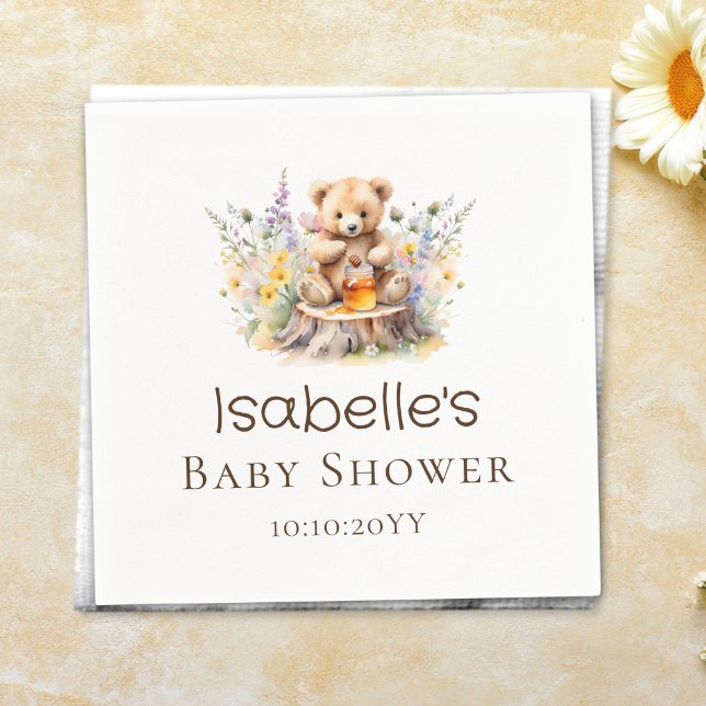 Guardanapo De Papel Little Honey on Way Books para o Chá de fraldas (Criador carregado)