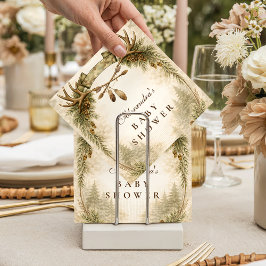 Guardanapo De Papel Little Hunter Antler Woodland Baby Shower