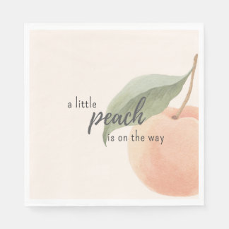 Guardanapo De Papel Little Peach is on the Way Baby Shower 