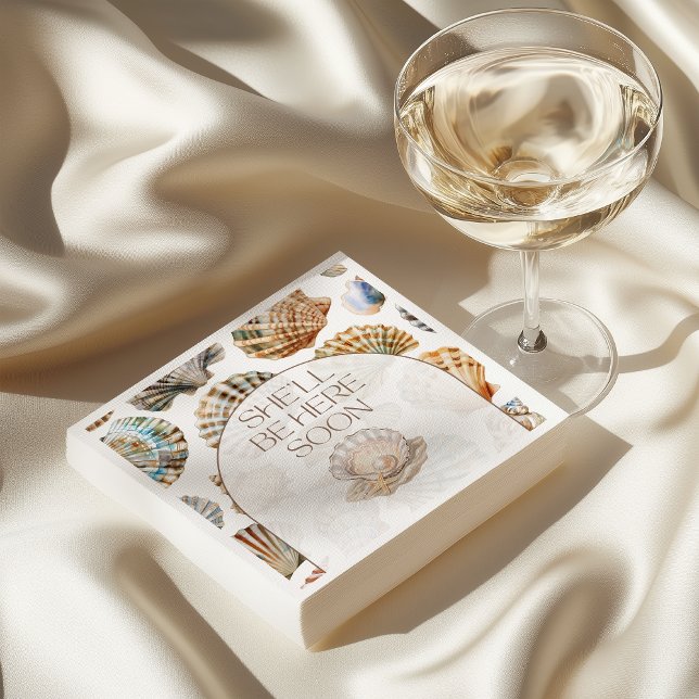 Guardanapo De Papel Little Pearl Under The Sea You Soon Baby Shower (Criador carregado)