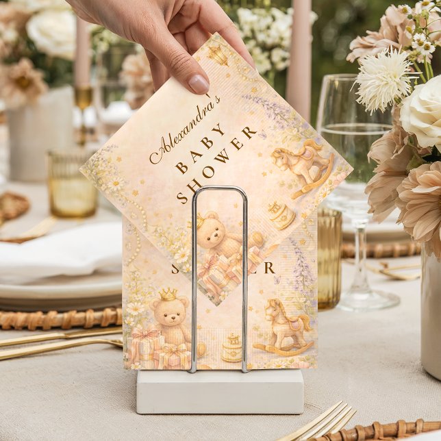 Guardanapo De Papel Little Princess Moon Baby Shower (Criador carregado)