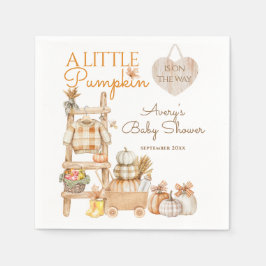 Guardanapo De Papel Little Pumpkin Fall Locally Grown Baby Shower