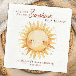 Guardanapo De Papel Little Ray of Sunshine Boho Cute Sun Baby Shower