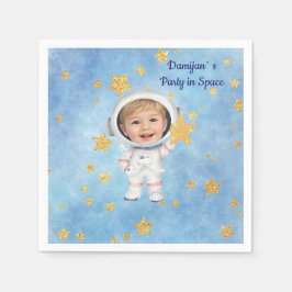 Guardanapo De Papel Little Star Astronaut Party Napkin
