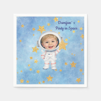 Guardanapo De Papel Little Star Astronaut Party Napkin