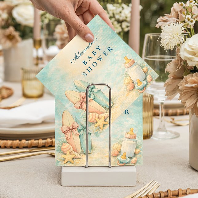 Guardanapo De Papel Little Surfer Baby Shower (Criador carregado)
