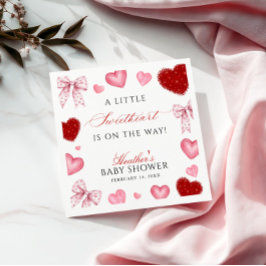 Guardanapo De Papel Little Sweetheart Valentines Day Baby Shower