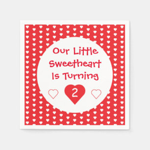 Guardanapo De Papel Little Swetheart Toddler Birthday