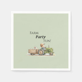 Guardanapo De Papel Little Tractor Farm Birthday