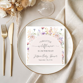 Guardanapo De Papel Little Wildflower Baby Shower Paper Napkins