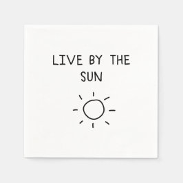 Guardanapo De Papel Live By the Sun