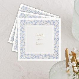 Guardanapo De Papel Livro Azul Chic e Branco Petit Papel Napkin
