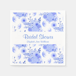 Guardanapo De Papel Livro Azul e Branco sobre Chás de panela Nápoles