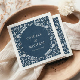 Guardanapo De Papel Livro Azul Talavera Mexicano