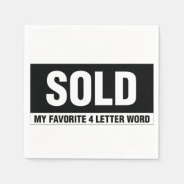 Guardanapo De Papel Livro Branco da Real Estate - Coquetel Napkins