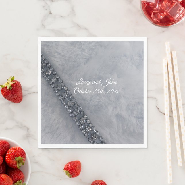 Guardanapo De Papel Livro Branco de Ouros de Peles Fluffy (Insitu)